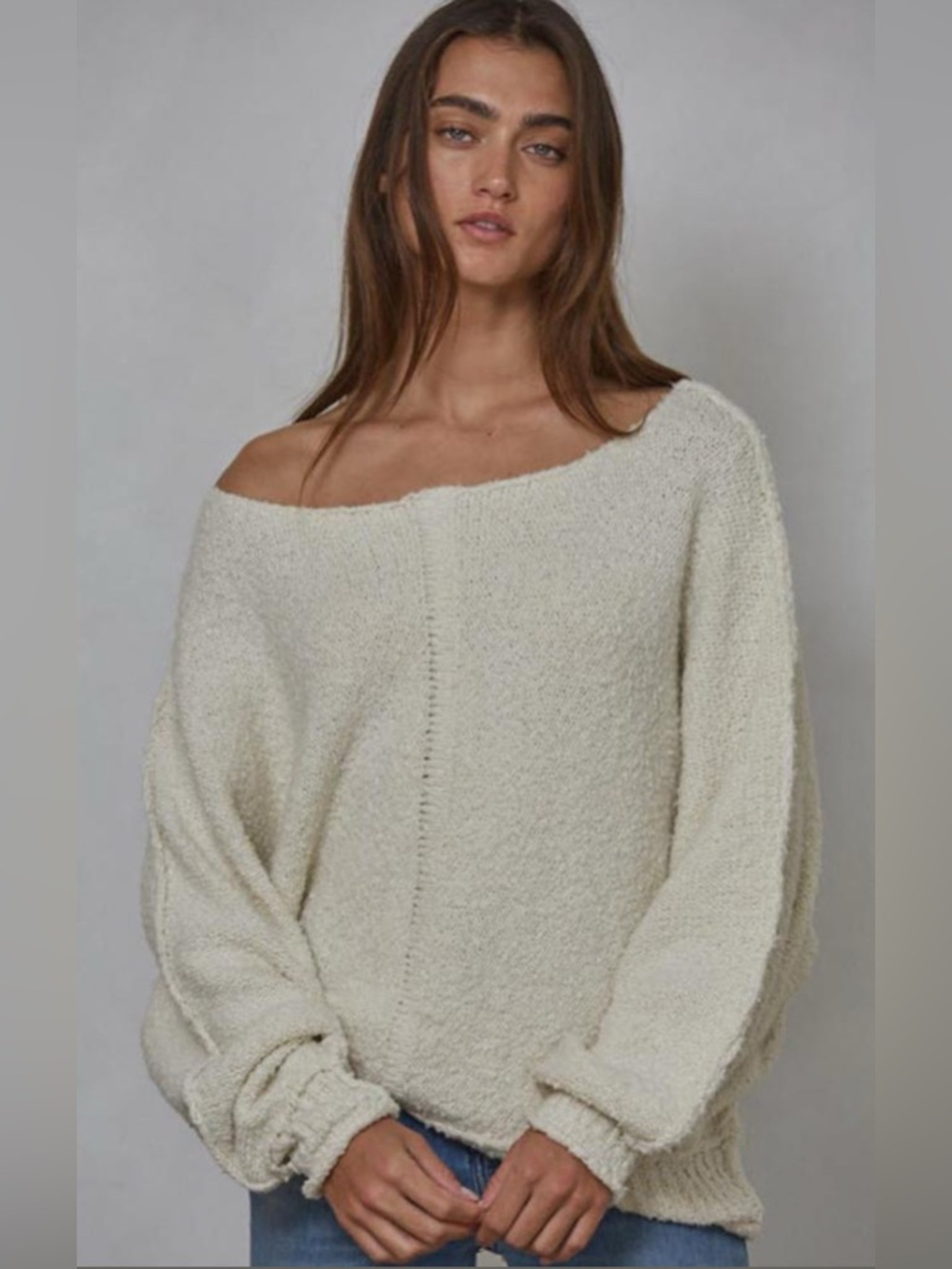BY TOGETHER KNIT LIGHTER REYES SWEATER TOP
